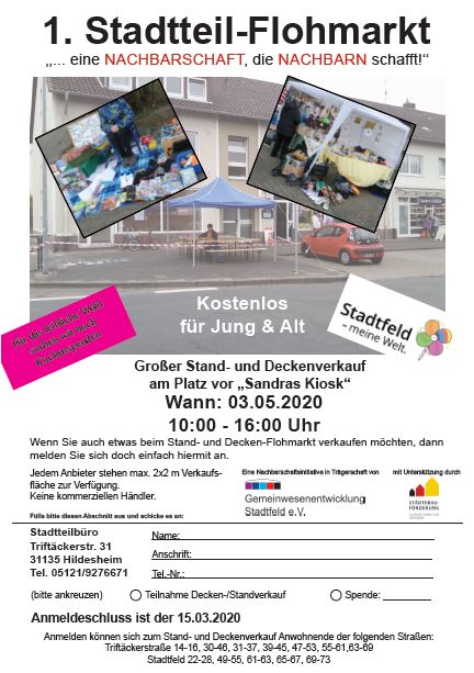 Anmeldung Flohmarkt Platzverkauf