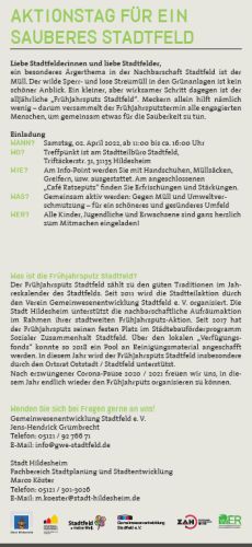 Frühputz 2022 Flyer Back