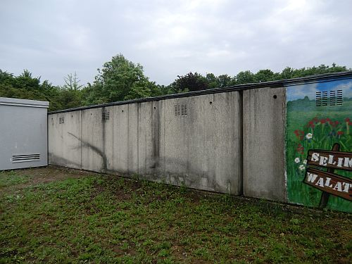 Graffiti Wand vorher